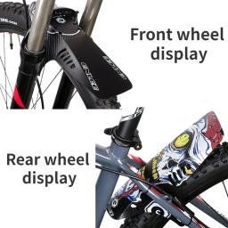 Universal bicicleta reflexivo mudguard, garfo dianteiro, pára-choque da roda traseira, adequado para Mountain Road Bike, ciclismo asas, lama guarda - Image 6