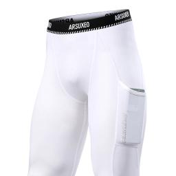 ARSUXEO-Calças de Compressão Masculina, Calças de Moto, Esqui, Bicicleta, Bicicleta, Corrida, Esportes, Camada Base, Quente, Verão, K5 - Image 6