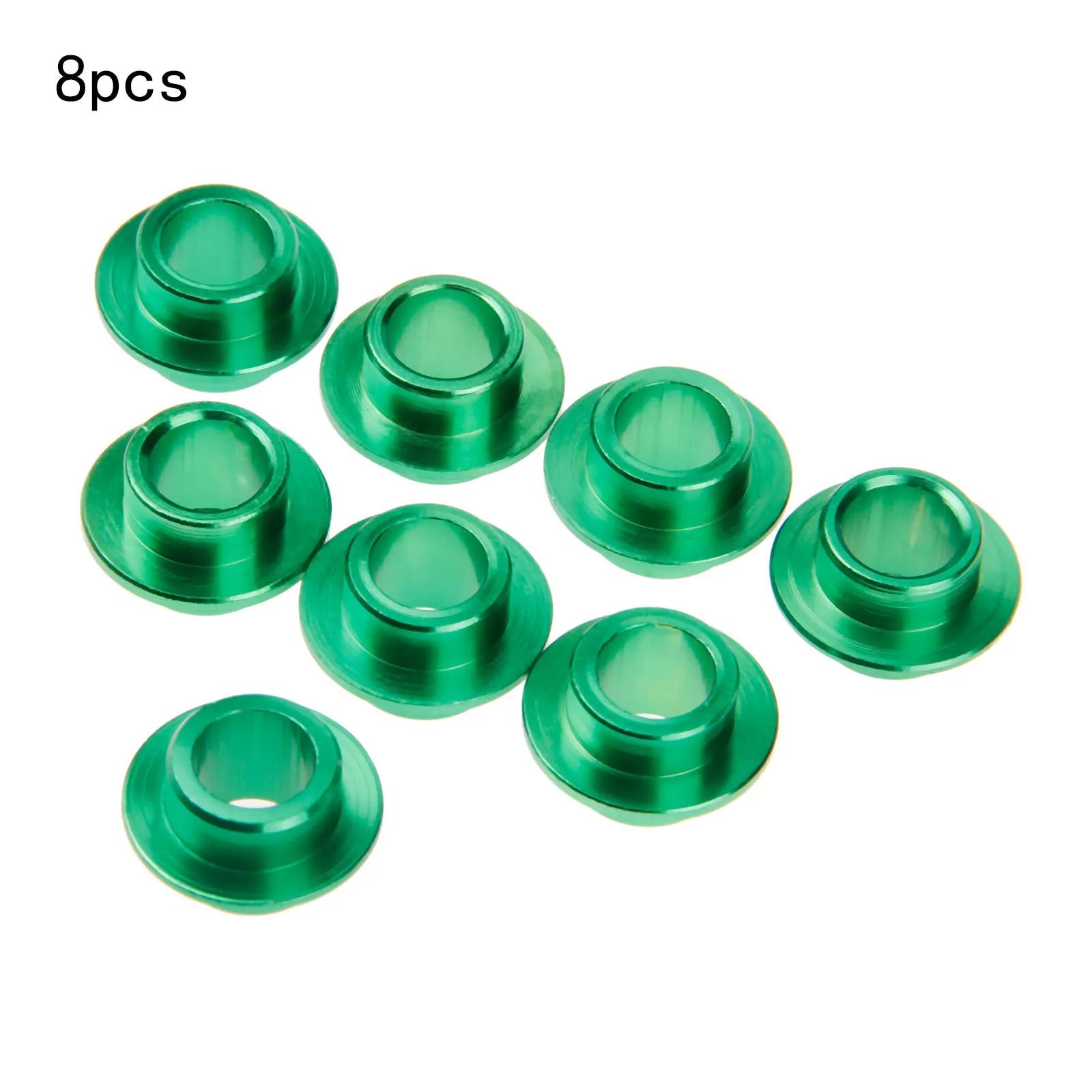Liga de alumínio esportes rolamento espaçador bucha, skate, rolo scooter, roda de skate inline, diâmetro interno 8mm, 5 cores, 8 pcs - Image 1