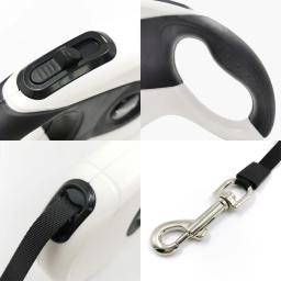 Trela automática retrátil para cães de estimação, corda extensível para caminhadas ao ar livre com caixa de cocô Golden Retriever, cães pequenos e grandes - Image 5