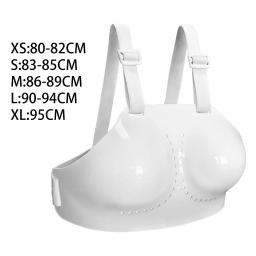 Esgrima feminina protetor de peito esgrima proteção de peito alças ajustáveis protetor de mama para esgrimas mma esgrima de beisebol - Image 3