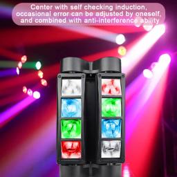 Moving Head LED Stage Effect Light, RGBW Beam, Som Ativado, Aplicação de Iluminação, Disco, Festa de Casamento, Discoteca, 50W - Image 2