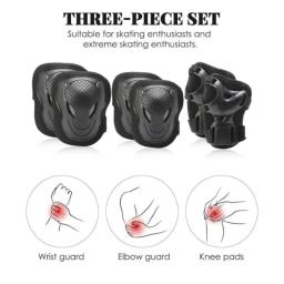 Conjunto de Engrenagens de Proteção para Homens e Mulheres, Cotovelo, Pulso, Joelheiras, Skate Roller Guard, Ciclismo, Bike Security, Protection, Protected - Image 2