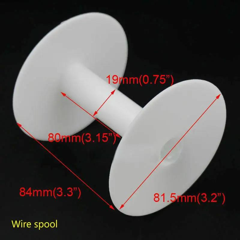 1/5/10pcs Carretéis Vazios De Plástico Branco para Bobinas De Fio De Rosca Jóias Ferramentas para Casa Handwork Acessórios - Image 1