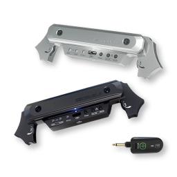Duplo x2 captador de som sem fio com receptor microfone 50m transmissão para captadores de guitarra acústica de som de 80-120mm - Image 1