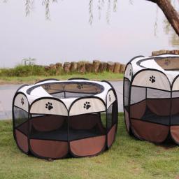 Dobrável impermeável Pet Playpen, Dog Tent, Canil removível Pen, Abajur para gato, Cama de piquenique para cachorro - Image 4