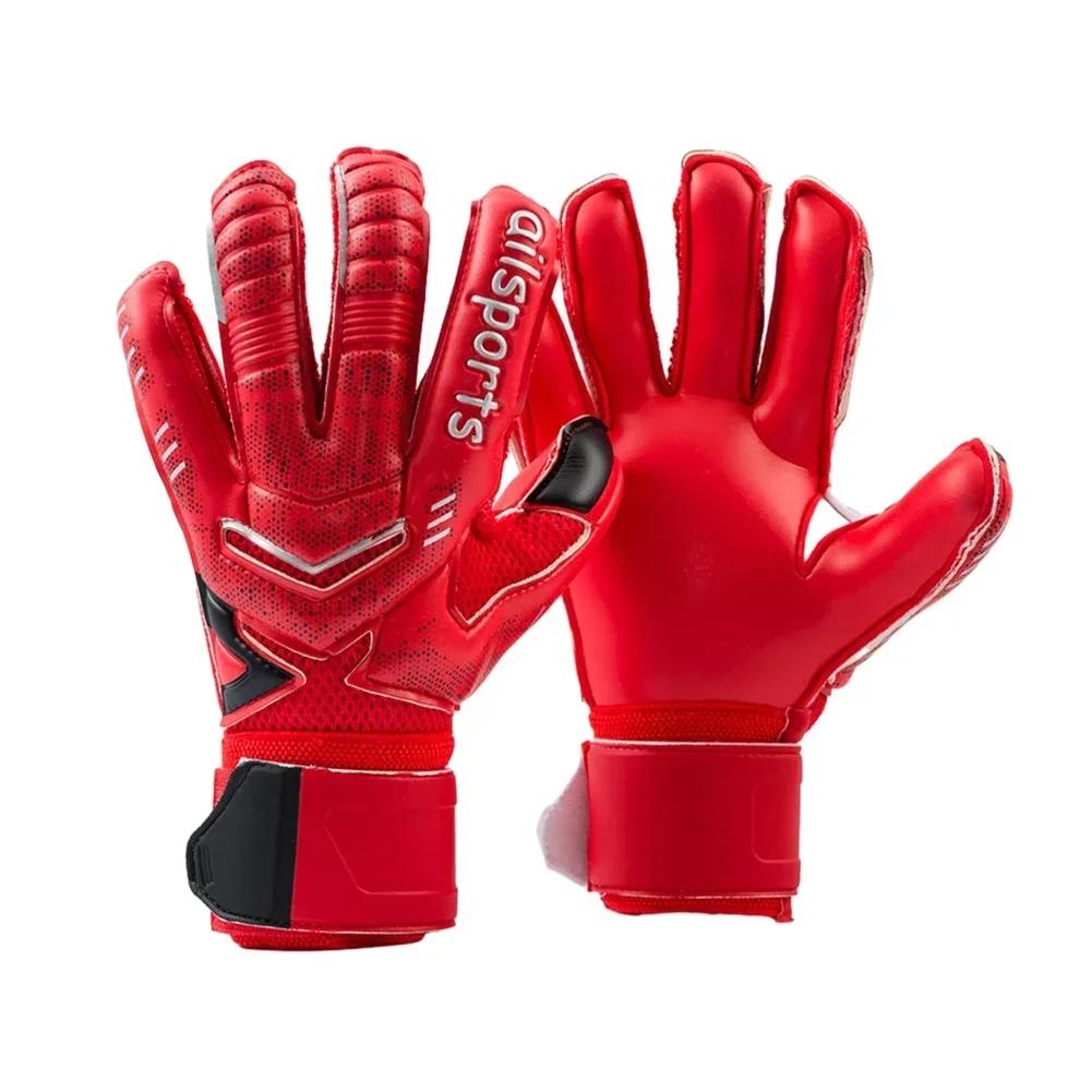 Luvas de goleiro de futebol, aderência forte para luvas de goleiro de futebol com tamanho 5/6/7/8/9/10/11 para crianças, jovens e adultos - Image 1
