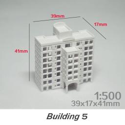 Modelo De Casa De Construção Em Miniatura, Materiais De Arquitetura De Montagem, Kits De Diorama, Escala 1:500, 3 Unidades - Image 5