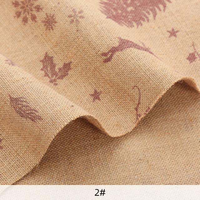 Tecido de juta áspera 45x50cm - Pano de fundo de linho natural para decoração de Natal e DIY