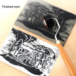 Escova De Rolo De Carimbo De Borracha, Rolos De Carimbo De Tinta, Ferramenta De Escova De Impressão, Papel De Parede De Pintura, Ferramentas De Estudante, O3R5 - Image 2