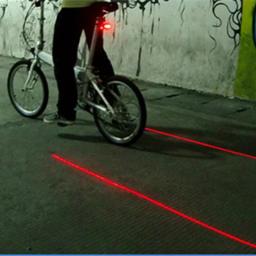 Luz led impermeável para bicicleta, luz traseira com aviso de segurança do laser, acessórios para bicicletas - Image 4