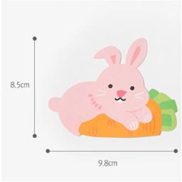 Cartões de Papel Pirulito de Páscoa para Crianças, Desenhos Animados, Coelho, Frango, Envolvendo Suprimentos De Decoração De Festa Temático, Pacote De Presentes De Doces, 50Pcs por Conjunto - Image 6