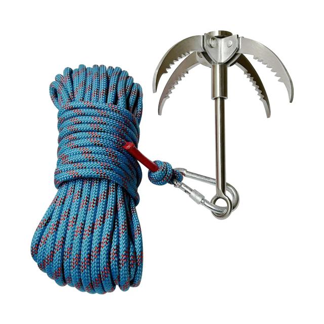 Catch Anchor Hook 20m para Escalada em Rocha, Salvamento Subaquático e Acampamento ao Ar Livre