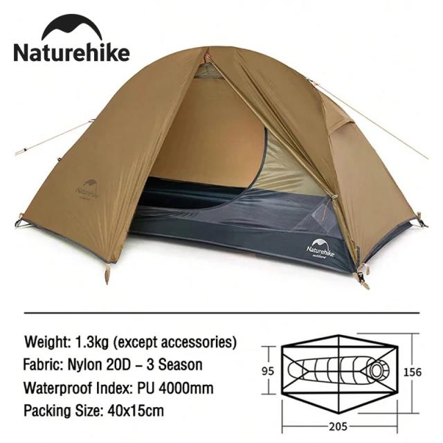Barraca de Ciclismo Ultralight Naturehike: Ideal para Viagens Solo, Acampamentos e Atividades ao Ar Livre