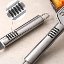 Faca de queijo ferramenta de cozinha aço inoxidável multifuncional ferramenta de cozimento pizza manteiga cortador de macarrão alça circular acessórios de cozinha - Image 6