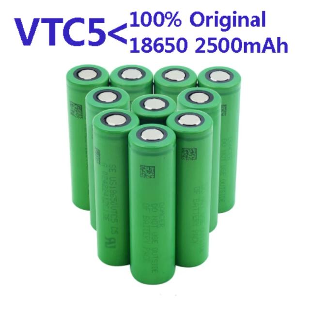 Bateria recarregável Li-ion para brinquedos da Sony, ferramentas lanterna, 18650, VTC5.3.7V, 2500mAh, US18650.VTC5.30A, 100% Original