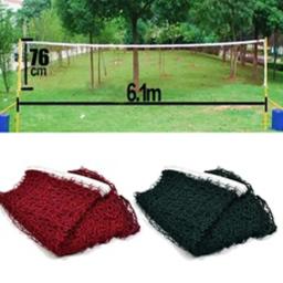 Treinamento profissional Malha Peteca, Voleibol, Tênis, Badminton Net, 6,1 m x 0,76 m - Image 1