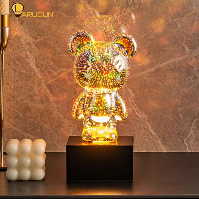 Lâmpada de Led com Efeito de Fogos de Artifício: Decoração Romântica para o Quarto no Dia dos Namorados e Festas Noturnas