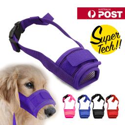 Focinho do cão respirável ajustável, tampa da boca, Anti Barking Collar, Pet Acessórios, Dog Muzzles - Image 1