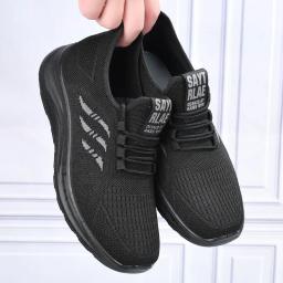 Homens tênis de corrida rendas até sapatos esportivos leves e confortáveis respirável tênis caminhada tenis masculino zapatillas hombre - Image 3