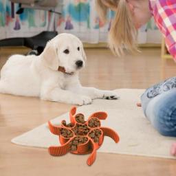 O alimentador lento do animal de estimação não-deslize o alimentador lento das bacias de alimentador lento anti-choke lambe a esteira para cães o alimentador lento do animal de estimação com bacias lentas do alimentador da sução - Image 3