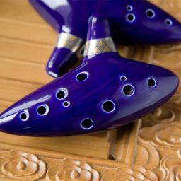 Alto C Key Ocarina flauta, cerâmica Legend of Ocarina, 12 buracos, instrumento musical profissional, fluta fumada - Image 4