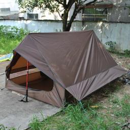 Ultraleve impermeável Outdoor Trekking Pole Tent, sem POLE Mochila Tent, Caminhadas, 3-Pessoa, Tendas leves - Image 1