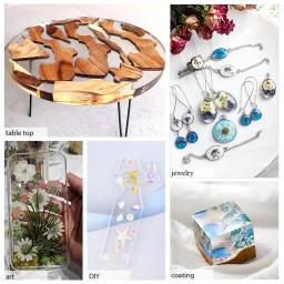 Tudo em Um Silicone Moldes Starter Kit, 1:1 Resina Epóxi Clara para Escritório, Decoração de Casa, Artesanato, Jóias DIY Fazendo Suprimentos - Image 6