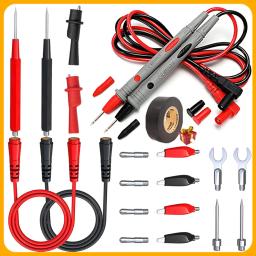 Multímetro Test Leads Kit, 21 em 1, Conjunto de Fio de Teste, Grampos Jacaré, Sondas, Plugues, Substituição - Image 1
