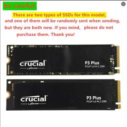 Pacote OEM Crucial SSD P3 Plus 500GB 1TB PCIe Gen4 3D NAND NVMe M.2 2280 e P310 1TB unidade de estado sólido integrada - Image 2