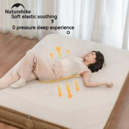 Naturehike barraca de ar inflável para acampamento, colchão duplo, almofada de dormir, cama de inflar automática, bomba embutida, 30cm, rolamento 300kg - Image 5