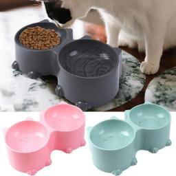 Alimentador de alimentos duplo elevado para animais de estimação, suporte elevado para gato, cachorro e gatinho, bacias d'água, alimentação para animais de estimação, suprimentos e acessórios - Image 5