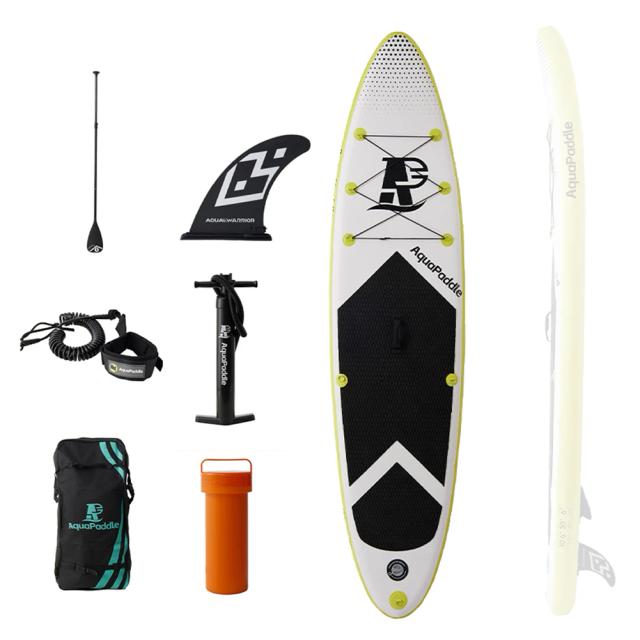 Prancha Inflável de Pé de PVC 10 Pés para Surf, Esqui Aquático e Esportes de Praia