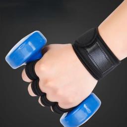 Luvas de treinamento de levantamento de peso para homens fitness sports building corpo apertos de ginástica ginásio mão palma pulso protetor luvas - Image 5