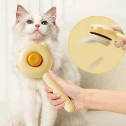 Escova de limpeza de remoção de pêlos de uma chave, pente pet, massagem mágica, agulha de preparação, coçador para gato - Image 1