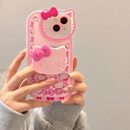 Capa de telefone Hello Kitty para iPhone, capa à prova de choque original Sanrio Cartoon, Y2K, 15, 14, 11, 13, 12 Pro Max, XR, XS, 7, 8 Plus - Image 3