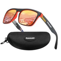 Kawasaki-Óculos de sol polarizados para homens e mulheres, Proteção UV400, Ao ar livre, Caça, Pesca, Dirigindo, Bicicleta, Óculos de sol, Caixa incluída - Image 3