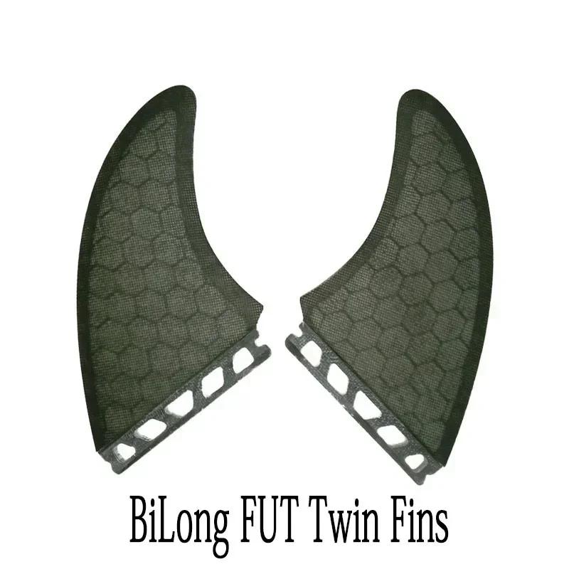 BiLong Futures Twin Fins, X Grande-Pretas de prancha, quilha Fin, desempenho de construção, Core Quilhas Surf Fin, 2 pcs Set - Image 1