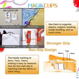 Clipes De Costura De Plástico Multiuso, Clipes De Quilting, Prendedores De Roupa, Grampos para Artesanato DIY, Papel De Encadernação, 20 Pcs, 50Pcs - Image 4
