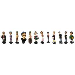 Bonecos Turma do Chaves 12 Personagens Kiko, Chiquinha, Madruga, Nhonho, Florinda, Girafales, Bruxa 71, Chaves, Seu Barriga - Image 1
