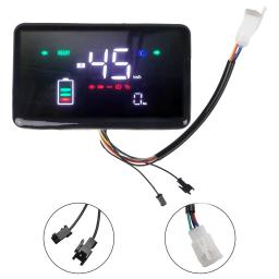 Universal Ebike medidor digital, display LCD, pára-brisa, 6PIN interface, com esquerda e direita virar sinais, farol de bicicleta, 48-72V - Image 6