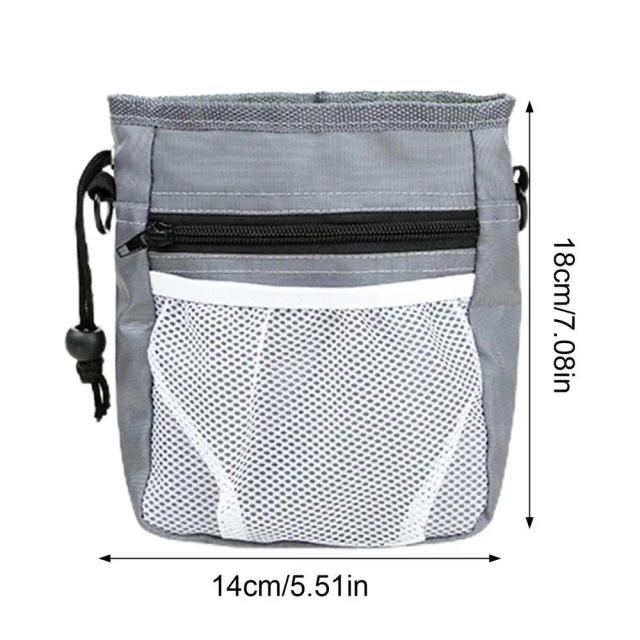 Bolsa de Treinamento para Cães com Bolso de Malha e Dispensador Embutido para Lanches e Saco de Cocô