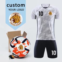 Equipe Personalizado LOGOTIPO Bola De Futebol Uniforme Conjunto De Impressão Número Nome Adulto Crianças Jogo Treinamento Jersey - Image 1