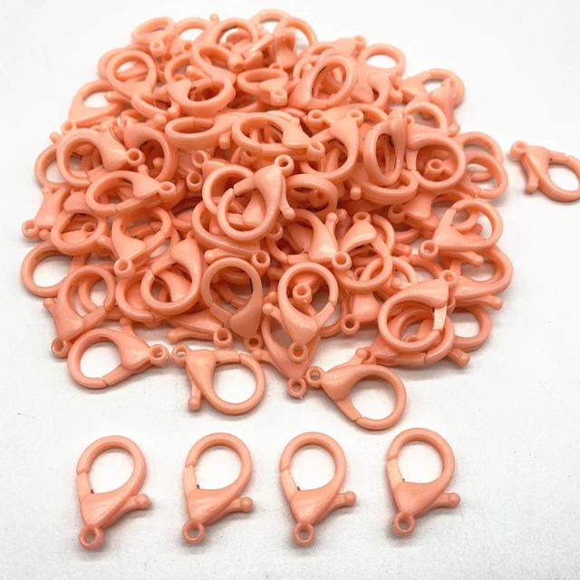 Ganchos Coloridos de Plástico para Jóias - Conectores para Chaveiros e Pulseiras DIY, 18x26mm, Pacote com 10 Peças
