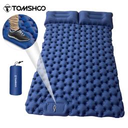 Tomshoo-Duplo colchão inflável, único Mat Camping com ar travesseiro, colchão de ar portátil, impermeável mochila almofada de dormir - Image 1