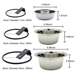 Bacia dobrável ajustável do cão para evitar animais, economia do espaço, alimentação resistente - Image 5