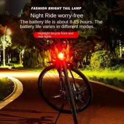 Multi luz traseira da bicicleta 200 lumens mtb ciclismo led à prova dwaterproof água luz traseira para capacete selim lâmpada lanterna - Image 5