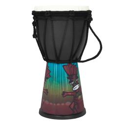 Africano profissional percussão música tambor para crianças, tambor de PVC portátil, câmara colorida, Djembe, tambor de mão, 4 Polegada - Image 2