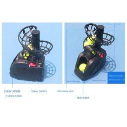 Máquina de bola de tênis Self-prática jogando máquina, único com captura Net, dispositivo de prática portátil, treinador assistente - Image 6