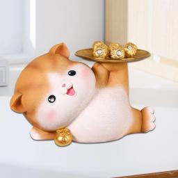 Lucky Cats Estátua Artesanato, Organizador de mesa, Estante, Sala, Escritório - Image 2
